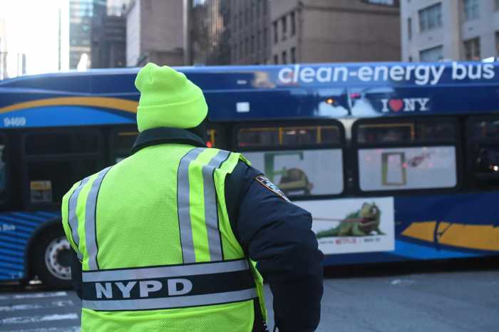 'Get out of our lanes!' NYPD beefing up traffic enforcement against illegal parking in bus lanes 9 NYPD enforcement of bus lane traffic