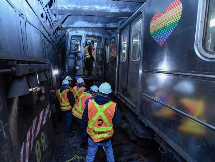 NTSB report faults vandalism, radio communication breakdown for 1 train derailment 5 The scene of collision and derailment north of 96 St on the 1 line on Thursday.