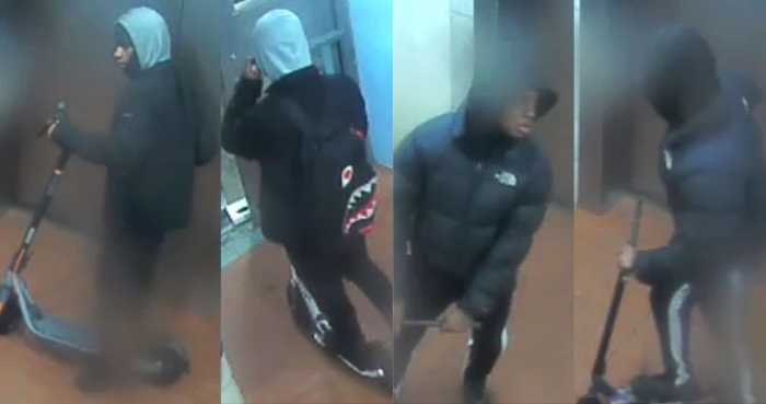 Brooklyn scooter-riding suspects sought for attempted robbery spree 4 Scooter-riding suspects behind Brooklyn robbery spree