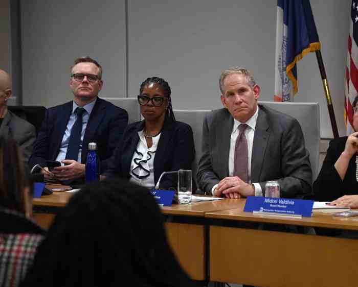 Favor and fury: Congestion pricing public hearings see hundreds of New Yorkers give MTA an earful on tolling program 6 MTA Chair Janno Lieber listens to testimony on congestion pricing