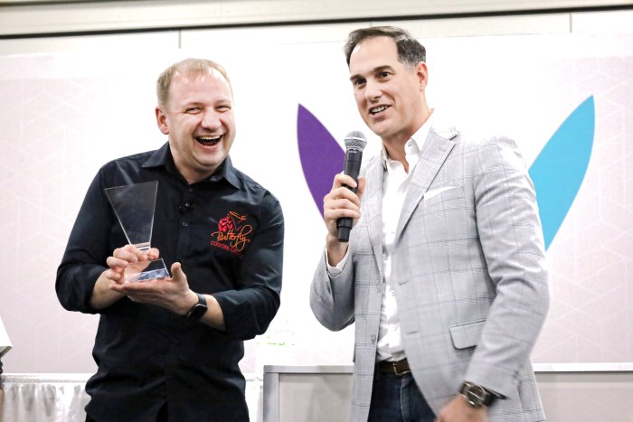 The future of drinks: Check out the hottest trends to tip your cup at bars 9 Kristo Tomingas smiles for the cameras as he won the Hip-Sip Battle of the Modern Bartende