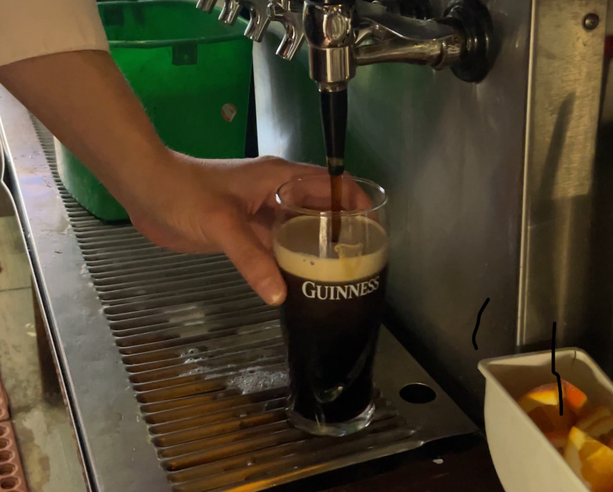 Step inside the Peter McManus Cafe, and a piece of New York Irish American history 7 Pouring Guinness beer into glass