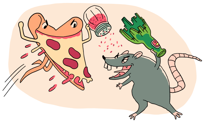 FINAL TWO: Rats and Pizza to square off for Most NY Icon! 5 pizza vs rat