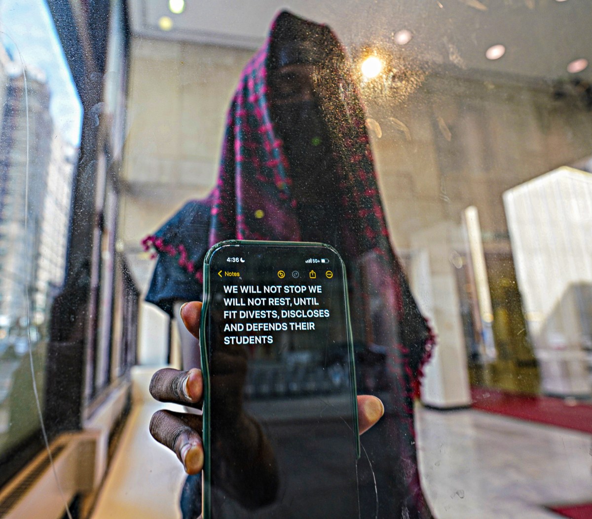 “We will not stop, we will not rest': FIT pro-Palestine protesters end lobby encampment, for now 12 amNewYork followed Sunday the remaining students inside of the Fashion Institute of Technology after a days-long protest inside the Chelsea campus’s lobby.