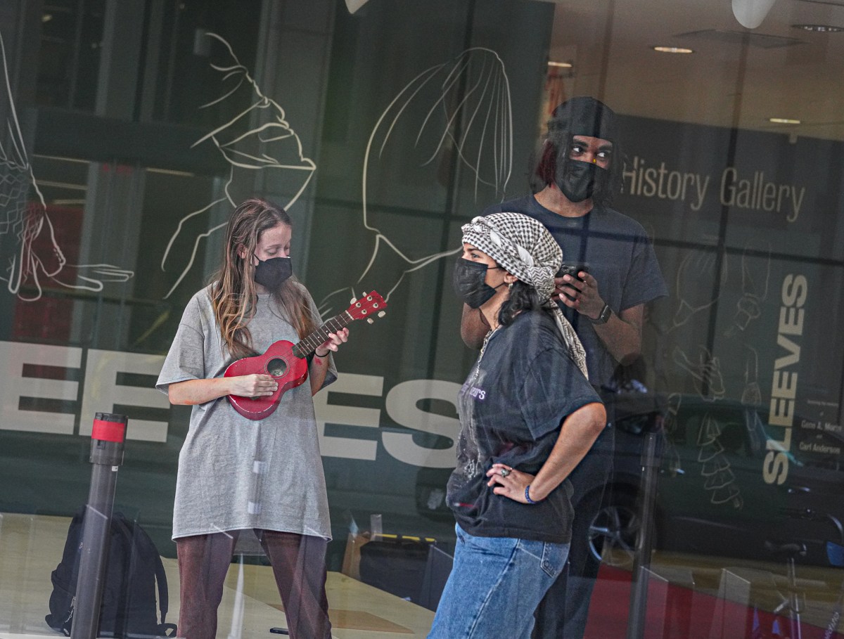 “We will not stop, we will not rest': FIT pro-Palestine protesters end lobby encampment, for now 9 They entertained one another with music and threw up heart signs to supporters. Some on the outside even pressed their hands to the warm glass in a show of solidarity.
