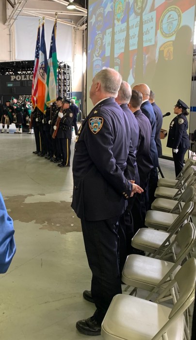 Day of remembrance honors NYPD officers killed in the line of duty 4 police in uniform at Day of Remembrance event