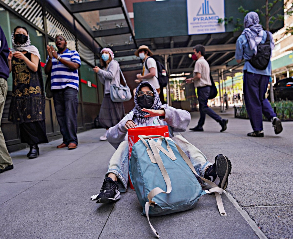 Chalk pleas and arguments with opponents: Inside another college campus pro-Palestine protest in Manhattan 9 SVA Students Join Pro-Palestine Protests