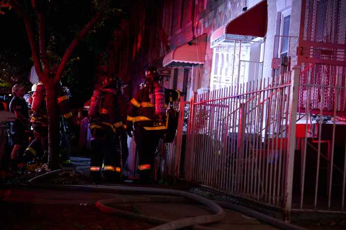 Firefighters take on blaze in East New York home 3 Firefighters