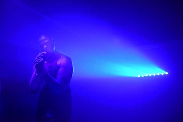Take a dip into 'Art Bath,' a revolutionary arts program popping up in Midtown 7 Art Bath performer Davone Tines bathed in blue light while performing