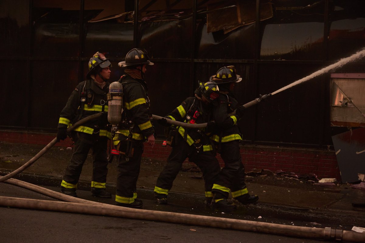 firefigters responded to a five alarm fire