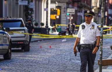 Manhunt underway for SoHo shooter behind early-morning murder 22 Cop stands guard where SoHo shooter shot and killed man