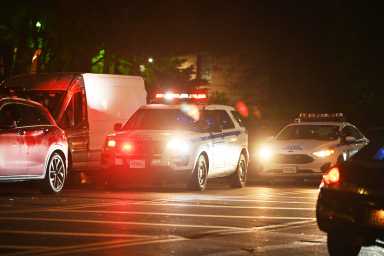 Two people injured in separate Brooklyn shootings in the same night: cops 1 Police at crime scene