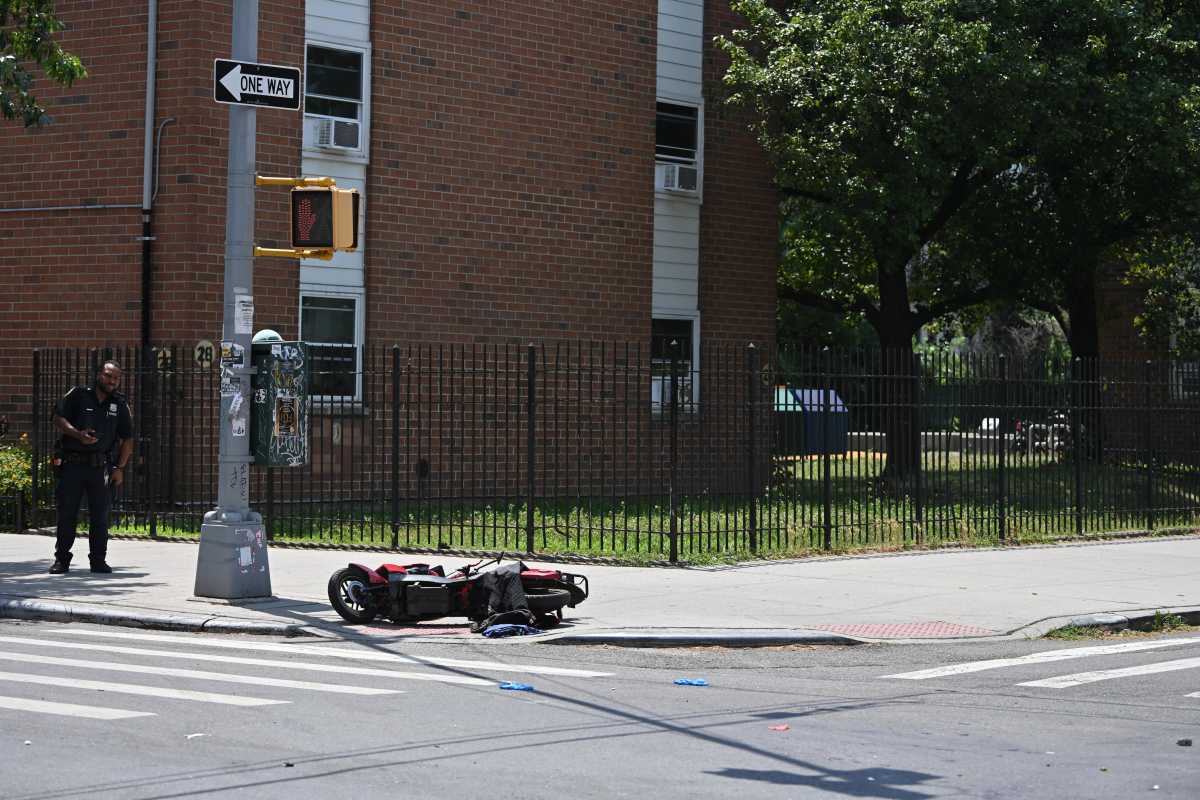 Traffic deaths reach historic low in NYC even as e-bike collisions increase, city says 2 Scene of an e-bike collision in Brooklyn