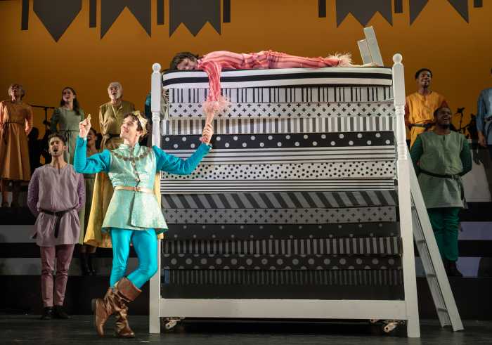 Check out these 10 Broadway and Off-Broadway shows opening this summer 3 Prince holding princess hand in Once Upon a Mattress