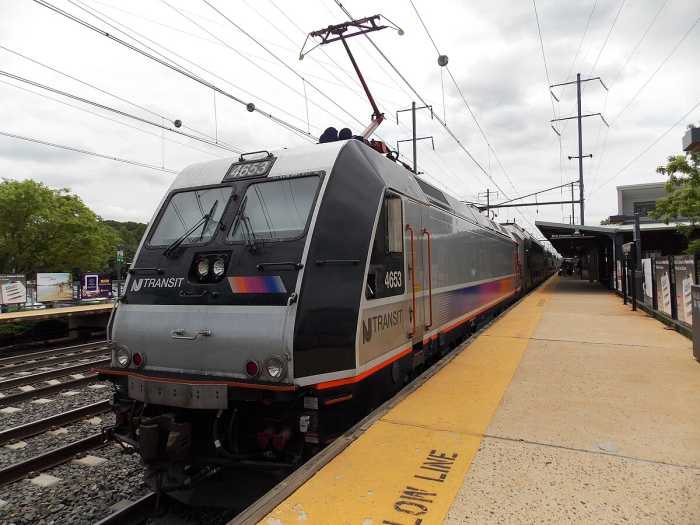 An NJ Transit train at Princeton Junction in 2014.