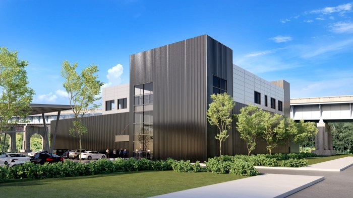 Rendering of a warehouse