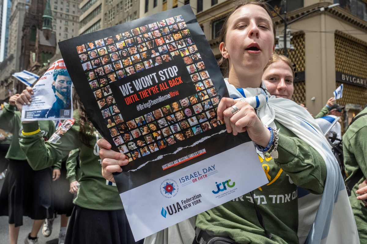 Bittersweet Salute to Israel Parade focuses on four words: Bring the hostages home 19 Marchers called for hostages to be released