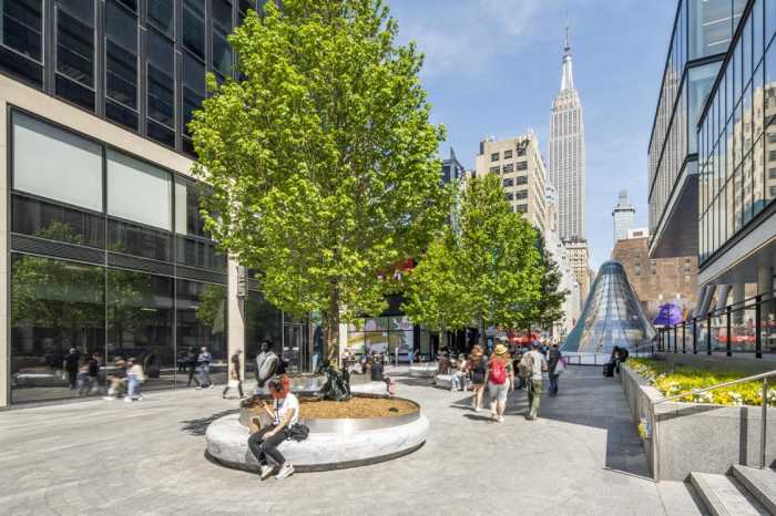 Midtown debuts pedestrian park amid bustling neighborhood 4 New Midtown Park