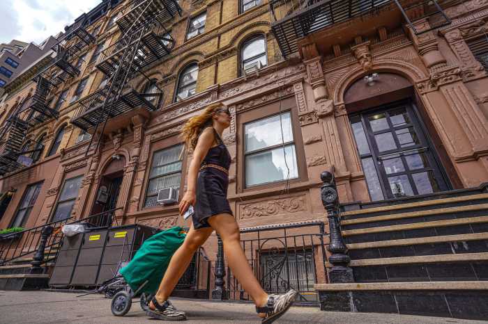 NYC apartment building amid historically low vacancy rate