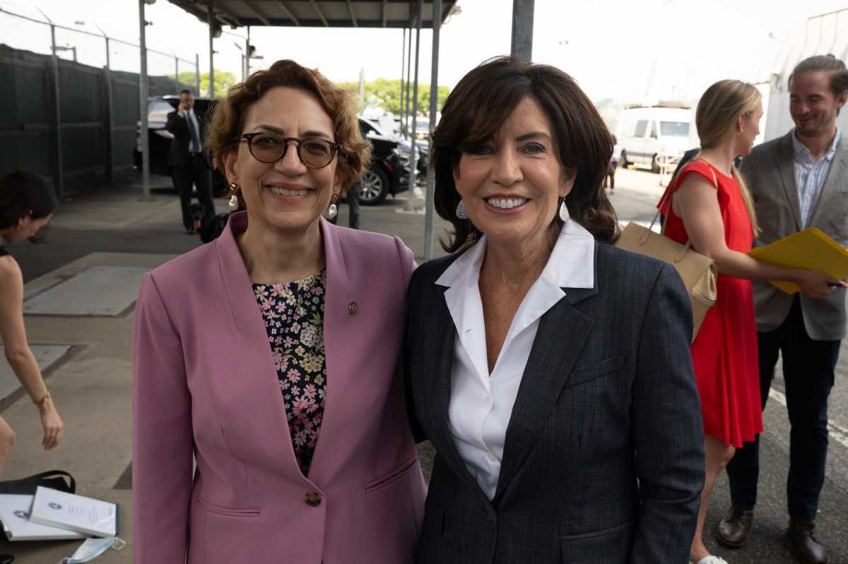Polly Trottenberg (left), the nation's second seniormost transportation official, said she was not aware ahead of time that Gov. Hochul (right) would pause congestion pricing.