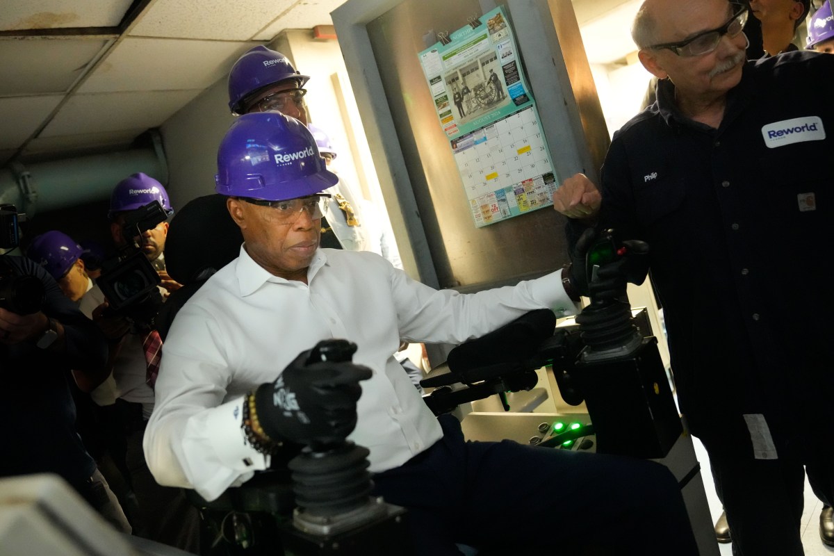 Blaze it! NYC officials torch 4 tons of illicit cannabis seized in unlicensed smoke shop raids 2 Mayor Eric Adams helps burn seized cannabis products