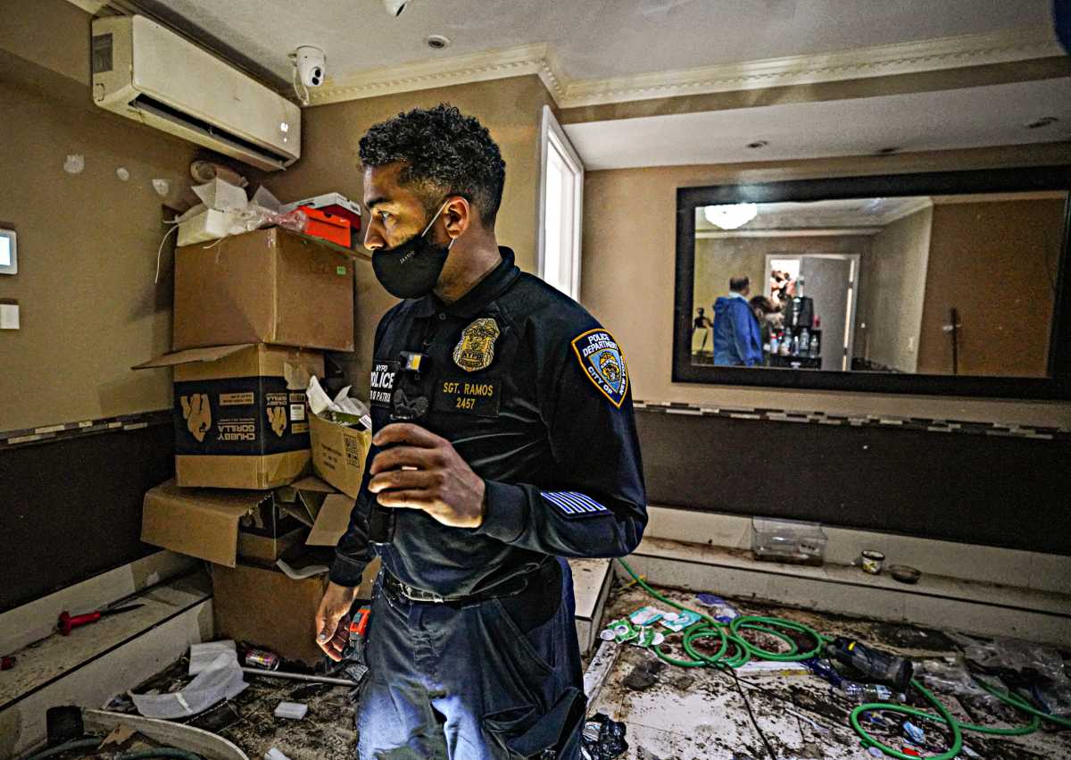 Police at crime scene