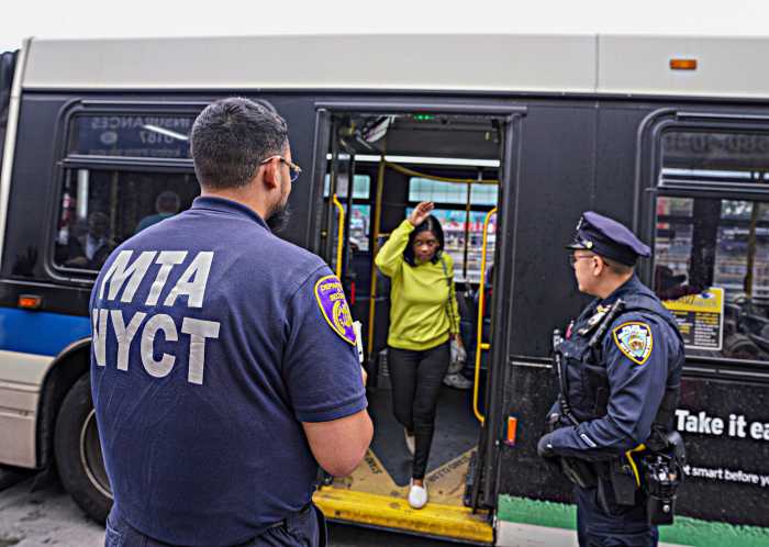 Fare evasion led to increased taxes on New Yorkers in 2024, new report shows 5 MTA and NYPD officers crack down on bus fare evasion