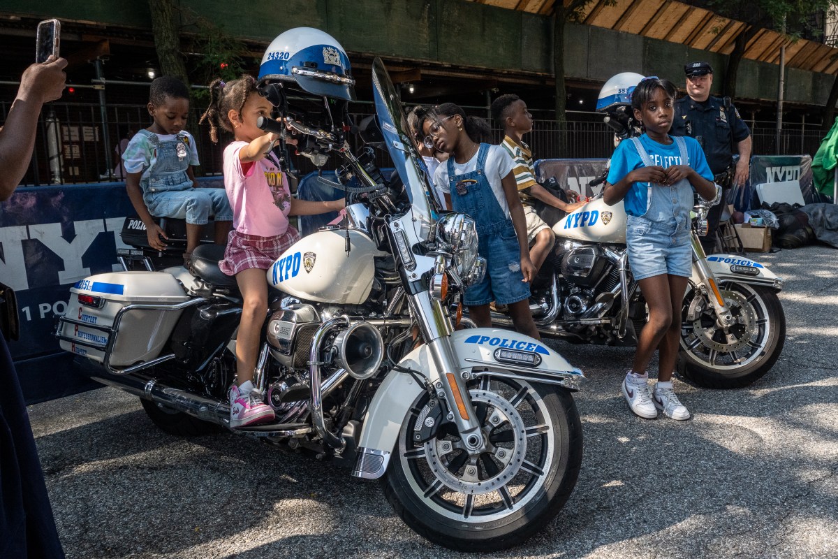 NYPD hosts Back-To-School-Bash at 1 Police Plaza 2 NYPD High Patrol showcased their motorcycles