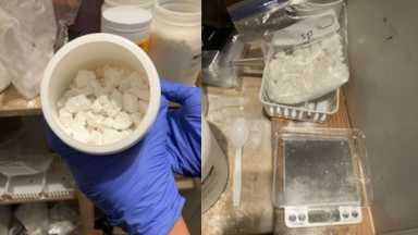 An inspection of a Lower East Side marijuana shop unearthed 13 pounds of crack cocaine.