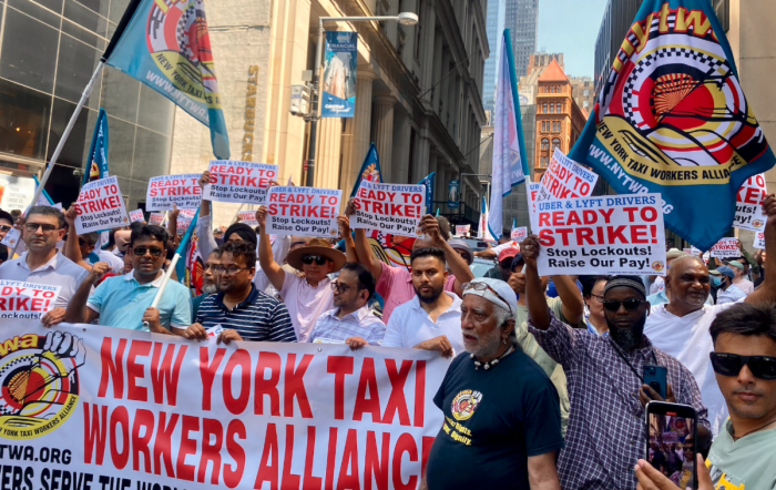 Rideshare drivers threatening strike over 'lockouts' by Uber, Lyft, antitrust suit over city-brokered deal 3 Uber and Lyft drivers are threatening a strike over continuing "lockouts" and antitrust action over a city deal meant to address it.