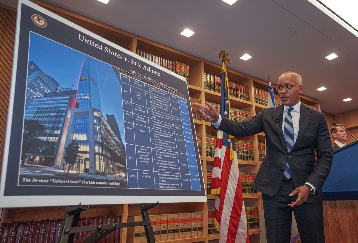 MAYOR ADAMS INDICTED: Feds accuse NYC's chief executive of accepting illegal foreign donations, defrauding millions in campaign funds 2 US attorney explains charges against Mayor Adams