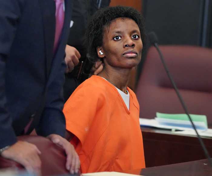 Woman who shoved straphanger into train in Times Square station apologizes before sentence to prison term 3 Woman who shoved straphanger in Times Square convicted and apologizes