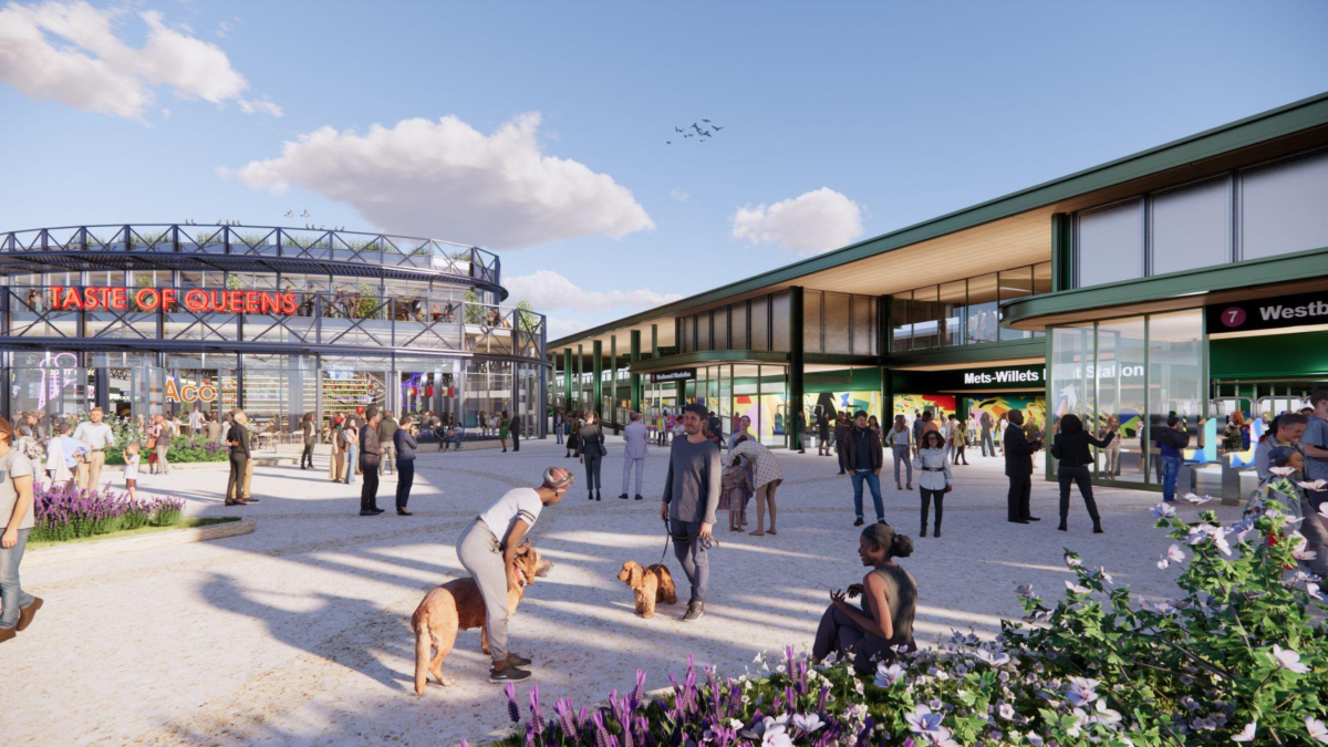 The proposal would invest in, among other things, a newly accessible 7 train stop at Willets Point and a food hall with local vendors.