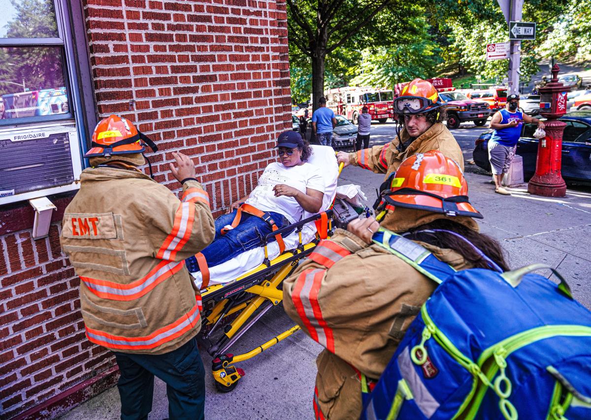 Bronx gas line rupture leads to numerous evacuations, leaves noxious fumes in the air 5 Still, firefighters reported that several people were taken ill. The loved one of an injured woman said both the shock of first responders pounding on her door and the foul smell left her needing to be hospitalized.