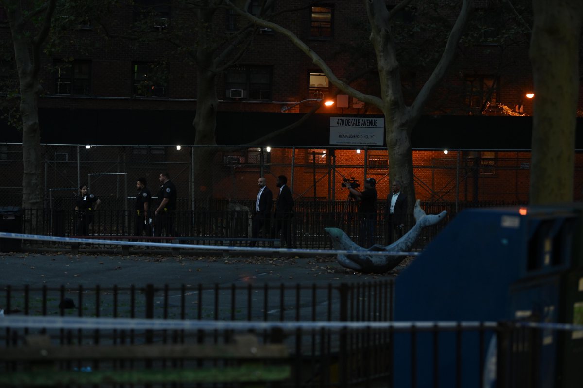 Triple shooting in Bed-Stuy leaves one dead and two injured 4 A 32 year man was fatally shot, a 26 year old man was shot and a 33 year old man was shot in a playground.