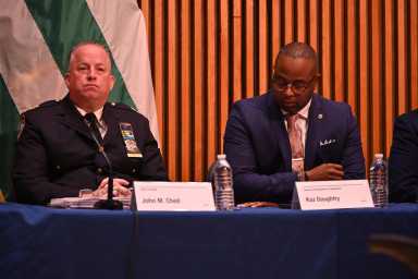 Chief of Patrol John Chell and Assistant Commissioner Kaz Daughtry