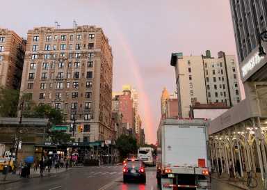 New 'Smart Curb' program on Upper West Side aims to better use street-edge spaces for bikes, trucks and more 18 A rainbow over 72nd Street on the Upper West Side.