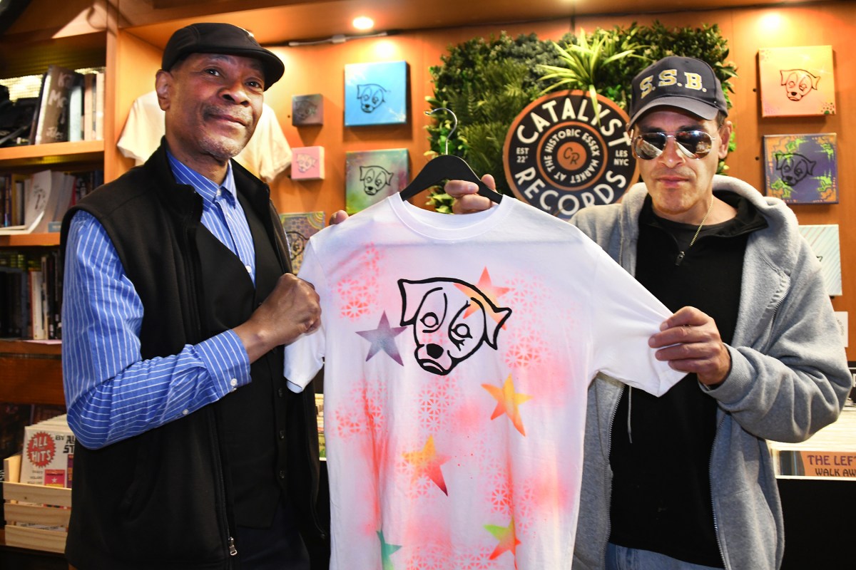 Lower East Side artists Michael George (left) and Spar One chose Catalyst to show