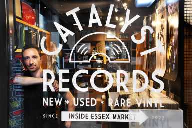 Gary Guarinello, owner of Catalyst Records in the Essex Market