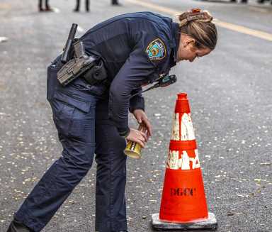 Brooklyn man shot during early-morning robbery attempt: cops 47 Police at Brooklyn shooting scene