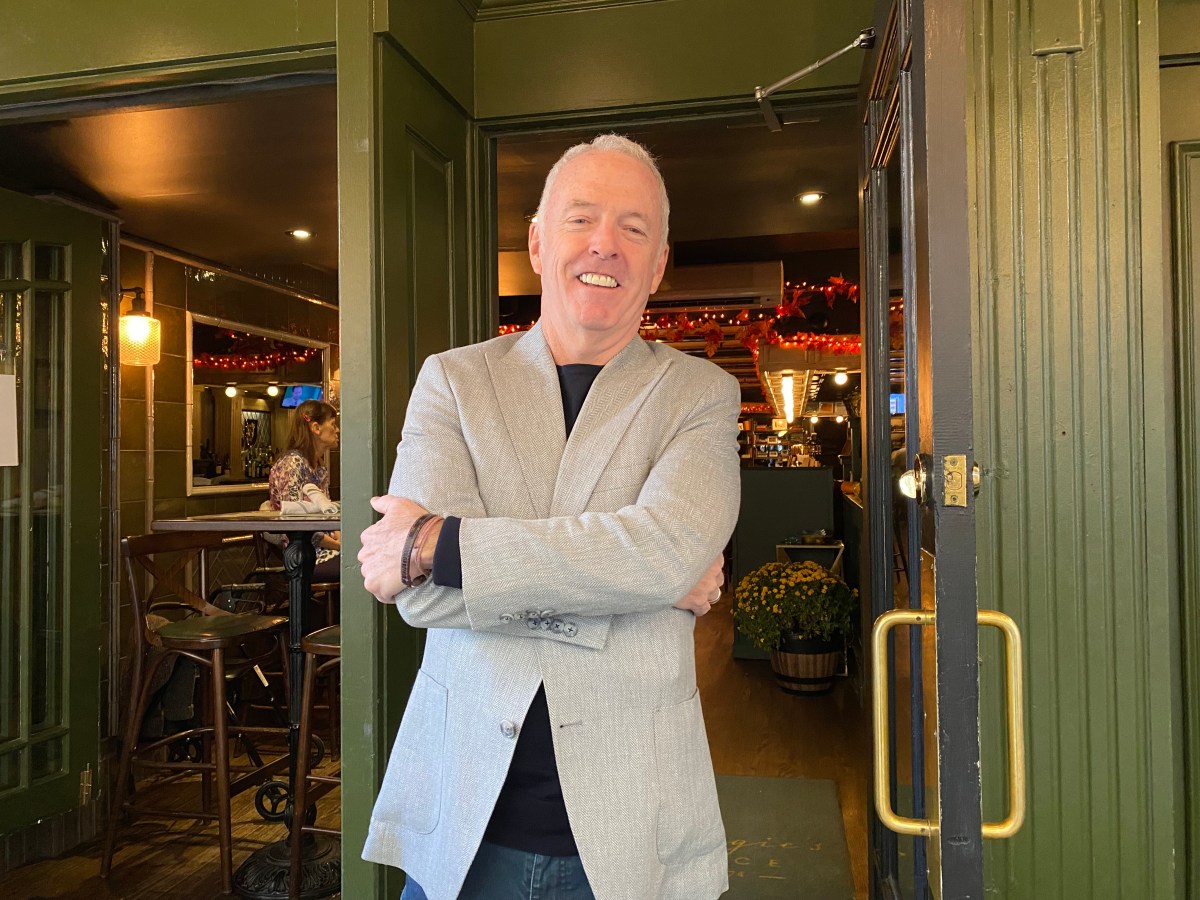 Tied to the tolls: Here’s how congestion pricing in NYC is impacting restaurants in Manhattan 2 man in a light-colored jacket standing outside a restaurant in Midtown Manhattan