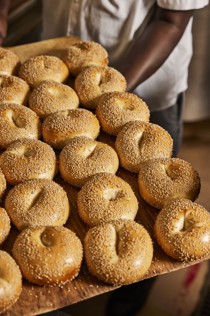 The story of Zaro's Bakery, serving up sweet treats to New Yorkers on the go for nearly a century 3 a tray of bagels from Zaro's Family Bakery