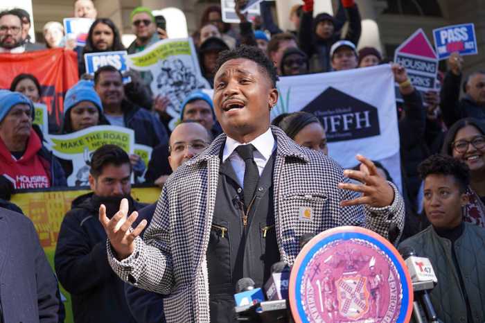 FARE Act becomes law without Mayor Adams' signature, shifting NYC broker fee costs from tenants to landlords 2 City Council Member Chi Osse supporting FARE Act broker fees bill