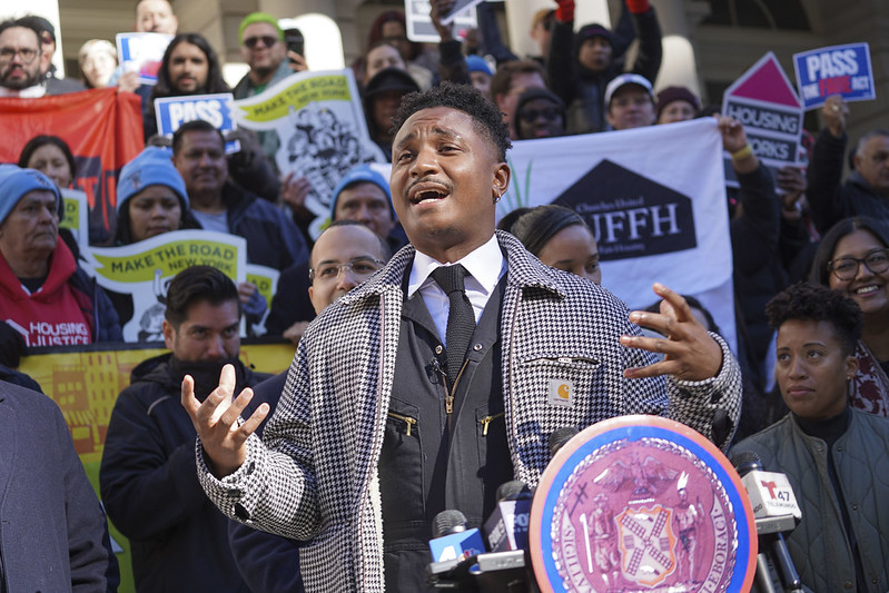 City Council Member Chi Osse supporting FARE Act broker fees bill