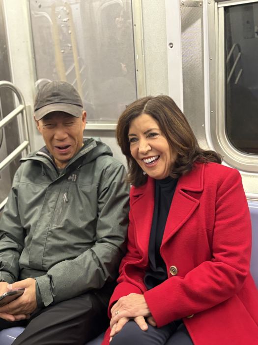 EXCLUSIVE | Governor Hochul talks subway security while riding the M train with amNewYork Metro 2 Governor Hochul sat and talked with riders during her commute.