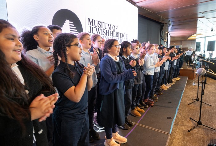 Holocaust Remembrance Day memorial event in Manhattan brings 200 survivors together, 80 years later: 'I still feel the pain of it' 2 Song and celebration! A choir of school children shared a heartfelt song with the survivors.
