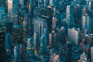 Op-ed | The Invisible Hand of the New York City Budget Director 35 Aerial view of New York City skyline at night