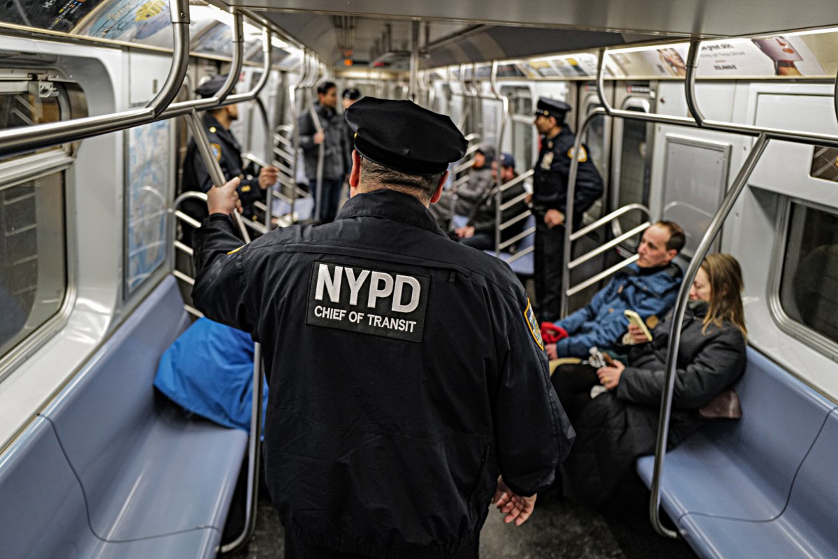 EXCLUSIVE: Inside the NYPD's first full-fledged overnight subway surge of cops riding the trains 2