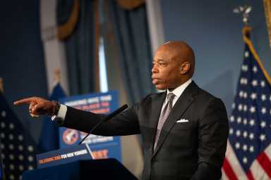 Mayor Adams speaking