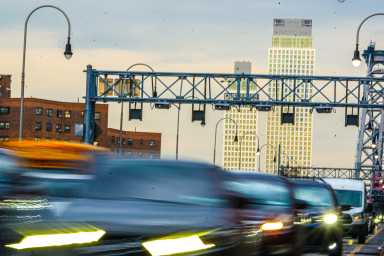 Op-Ed | When Trump kills congestion pricing, the MTA cannot continue to treat taxi, Uber drivers and passengers as an ATM machine! 43 Congestion pricing toll gantries Williamsburg Bridge